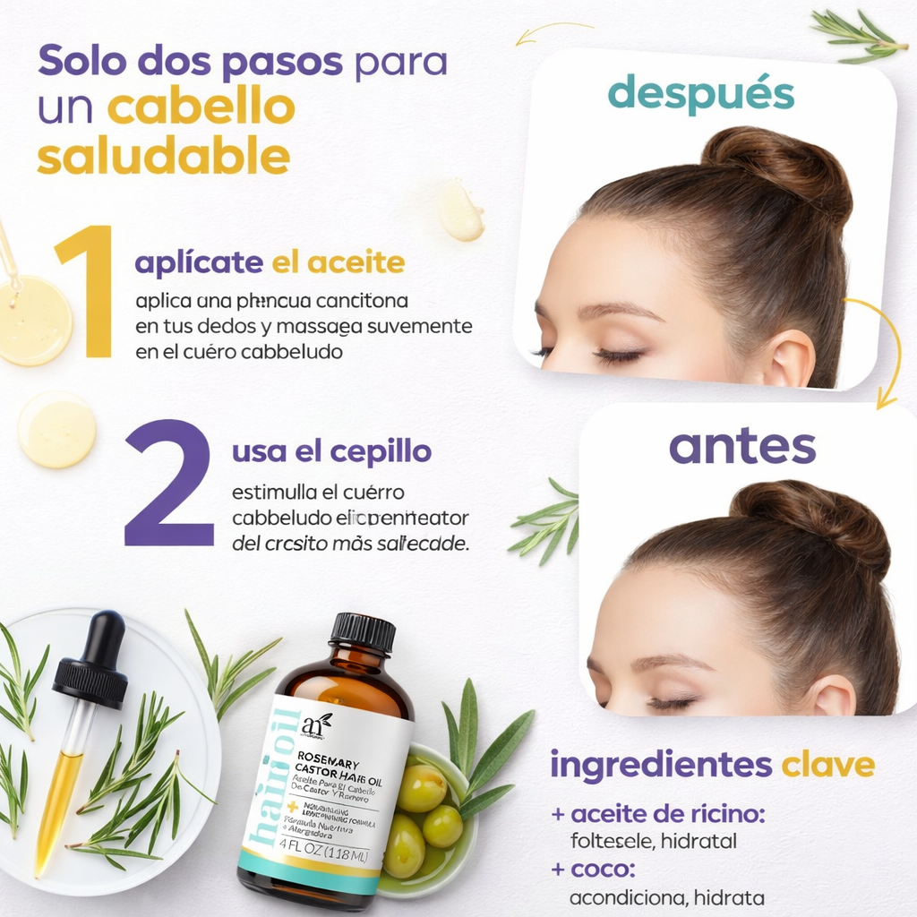 ROSEVIA™ - Kit de Crecimiento Capilar con Masajeador