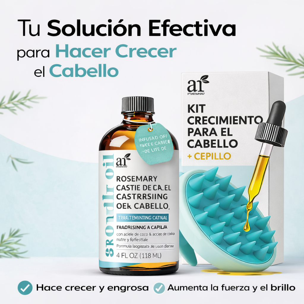 ROSEVIA™ - Kit de Crecimiento Capilar con Masajeador