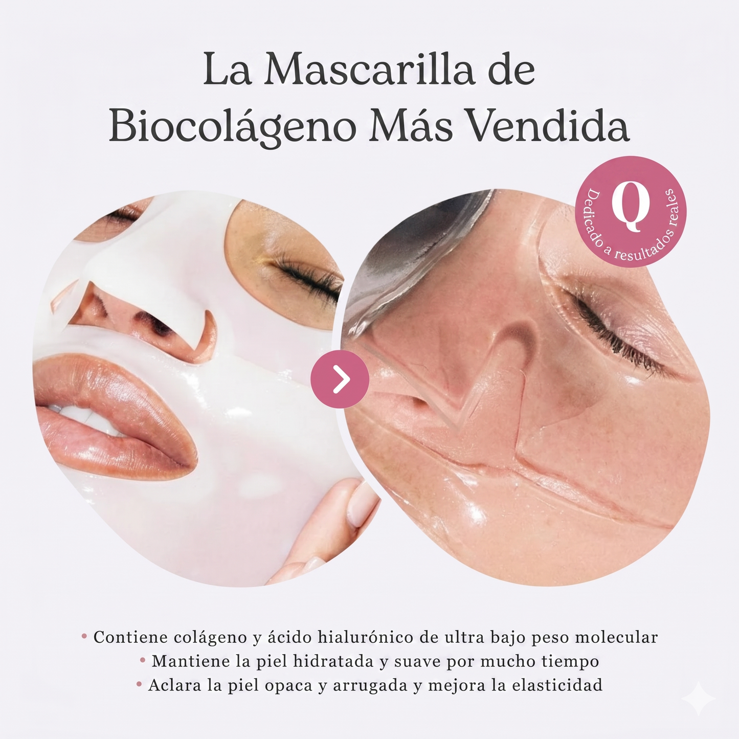 Mascarilla de colágeno para un brillo radiante (4 mascarillas)
