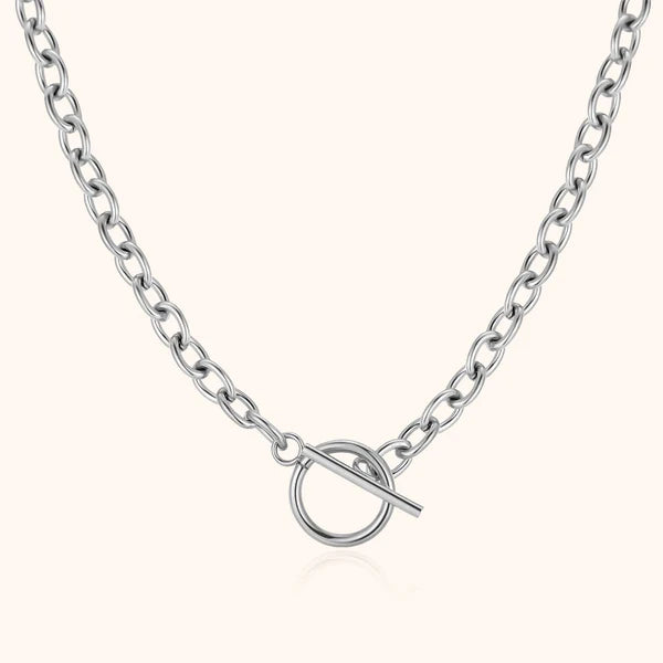 Collar Crossed en acero inoxidable