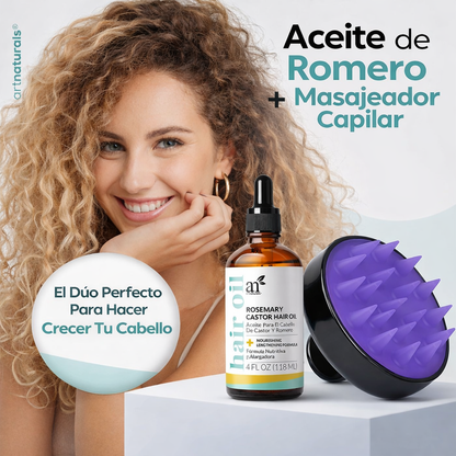 ROSEVIA™ - Kit de Crecimiento Capilar con Masajeador