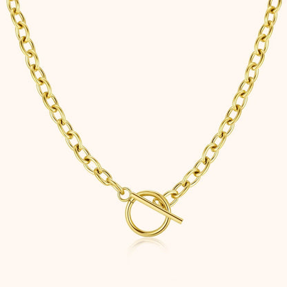 Collar Crossed en acero inoxidable